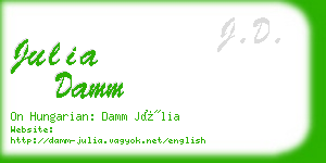 julia damm business card